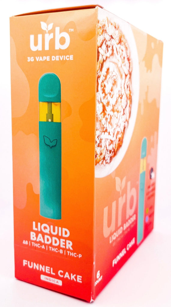 Urb Liquid Badder 3g Disposables - Funnel Cake - (D8/THCa/THCp/THCb) - Bandit Distribution
