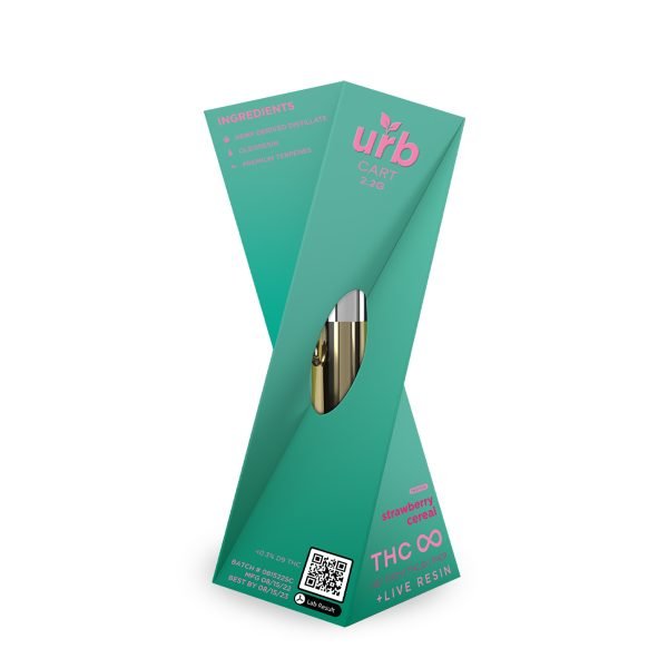 Urb THC Infinity 2.2g Cartridge - Strawberry Cereal (Indica)