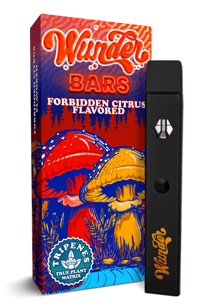 Wunder Bars - Mushroom Disposable 2.2g - Forbidden Citrus - HempWholesaler.com