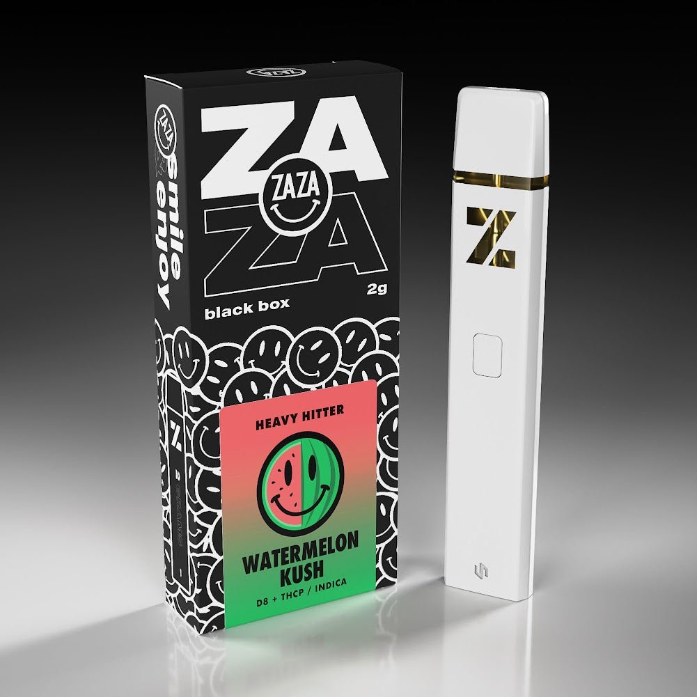 ZAZA Heavy Hitter 2g Disposable - D8+THCP - Watermelon Kush - HempWholesaler.com