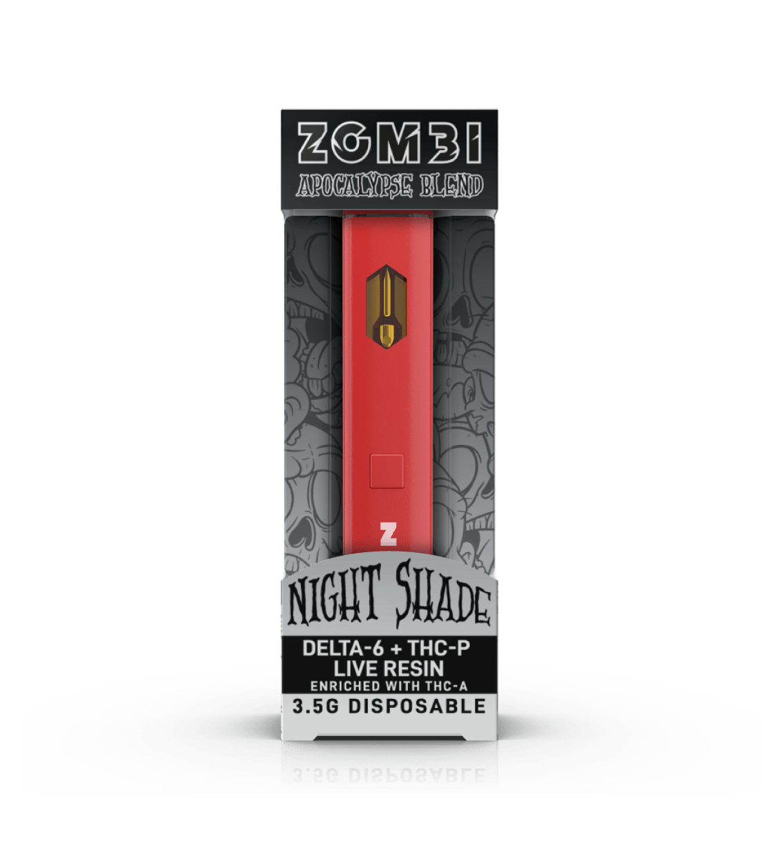 Zombi Apocalypse Blend 3.5g Disposable - Delta6/THCp/Live Resin Thca - Bandit Distribution Zombi Apocalypse Blend 3.5g Disposable - Delta6/THCp/Live Resin Thca - Bandit Distribution