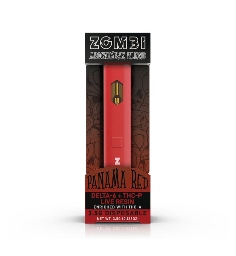 Zombi Apocalypse Blend 3.5g Disposable - Delta6/THCp/Live Resin Thca - Panama Red - HempWholesaler.com