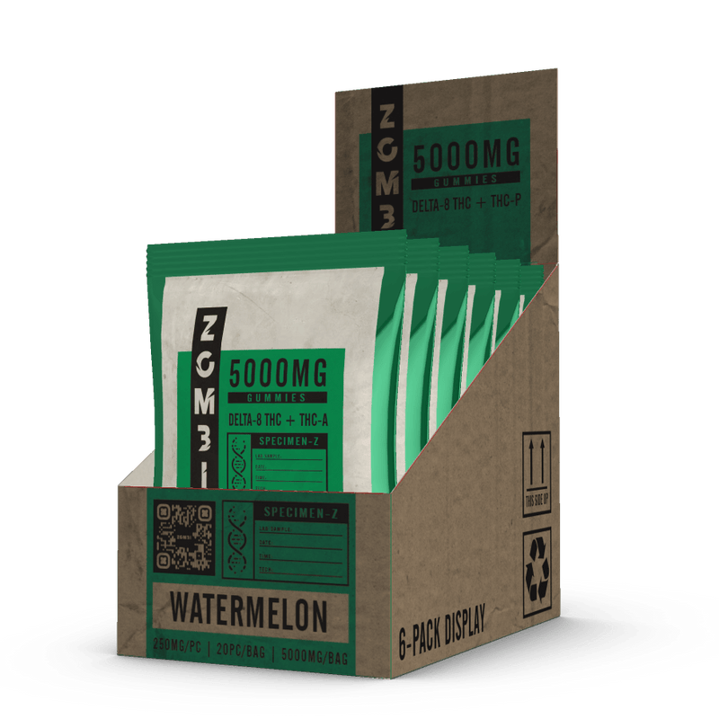 Zombi Specimen Z - THCA+D8 Gummies 5000mg - Watermelon - HempWholesaler.com